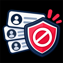 Unclaimable icon: a shield blocking stacked user profiles.